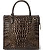 BRAHMIN Melbourne Collection Caroline Satchel Bag, Color:Chocolate - Image 2