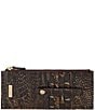 BRAHMIN Melbourne Collection Chocolate Credit Card Wallet, Color:Chocolate - Image 1
