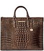 BRAHMIN Melbourne Collection Chocolate Laptop Business Tote Handle Bag - Image 1