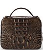 BRAHMIN Melbourne Collection Chocolate Tori Crossbody Bag, Color:Chocolate - Image 2