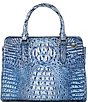 Color:Costal Blue - Image 2 - Melbourne Collection Coastal Blue Small Finley Carryall Satchel Bag