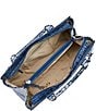 Color:Costal Blue - Image 3 - Melbourne Collection Coastal Blue Small Finley Carryall Satchel Bag