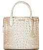 BRAHMIN Melbourne Collection Contour Small Caroline Crocodile Embossed Satchel Bag, Color:Contour - Image 1