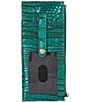 BRAHMIN Melbourne Collection Credit Card Wallet, Color:Mystic Green - Image 2