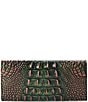 BRAHMIN Melbourne Collection Crocodile-Embossed Veronica Envelope Wallet, Color:Samba - Image 2