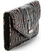BRAHMIN Melbourne Collection Crocodile-Embossed Veronica Envelope Wallet, Color:Samba - Image 4