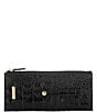 Color:Black - Image 1 - Melbourne Collection Leather Crocodile-Embossed Wallet