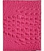 Color:Paradise Pink - Image 2 - Melbourne Collection Crocodile Embossed Leather Journal