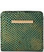BRAHMIN Melbourne Collection Dark Green Valley Jane Mini Wallet - Image 1