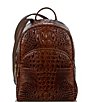 Color:Pecan - Image 1 - Melbourne Collection Dartmouth Crocodile-Embossed Backpack