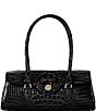 BRAHMIN Melbourne Collection Dayan Satchel Bag, Color:Black - Image 1