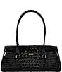 BRAHMIN Melbourne Collection Dayan Satchel Bag, Color:Black - Image 2