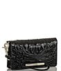 BRAHMIN Melbourne Collection Debra Crocodile-Embossed Wallet, Color:Black - Image 4