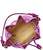 Color:Deep Fuschia - Image 3 - Melbourne Collection Deep Fuchsia Melinda Bucket Bag
