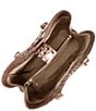 BRAHMIN Melbourne Collection Denise Satchel Bag, Color:Smokey Taupe - Image 3