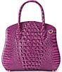 BRAHMIN Melbourne Collection Dewberry Rosetta Satchel Bag, Color:Dewberry - Image 2