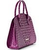 BRAHMIN Melbourne Collection Dewberry Rosetta Satchel Bag, Color:Dewberry - Image 4
