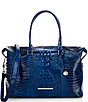 Color:Sapphire - Image 1 - Melbourne Collection Duxbury Crocodile-Embossed Weekender