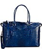 Color:Sapphire - Image 2 - Melbourne Collection Duxbury Crocodile-Embossed Weekender