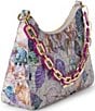 BRAHMIN Melbourne Collection Esme Frosted Leaf Mod Chain Shoulder Bag - Image 4
