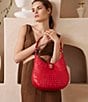 BRAHMIN Sriracha Melbourne Collection Fallon Hobo Shoulder Bag, Color:Sriracha - Image 5