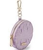 BRAHMIN Melbourne Collection Gentle Lavender Circle Coin Purse, Color:Gentle Lavender - Image 4