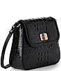 BRAHMIN Melbourne Collection Gianna Crossbody Bag, Color:Black - Image 4