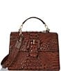 Color:Pecan - Image 1 - Melbourne Collection Hallie Satchel Bag