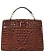 BRAHMIN Melbourne Collection Hallie Satchel Bag, Color:Pecan - Image 2