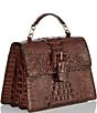 BRAHMIN Melbourne Collection Hallie Satchel Bag, Color:Pecan - Image 4