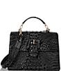 Color:Black - Image 1 - Melbourne Collection Hallie Satchel Bag