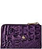 BRAHMIN Melbourne Collection Lennon Heroic Purple Credit Card Wallet, Color:Heroic Purple - Image 2