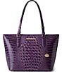 BRAHMIN Melbourne Collection Heroic Purple Medium Asher Tote Bag, Color:Heroic Purple - Image 1