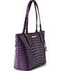 BRAHMIN Melbourne Collection Heroic Purple Medium Asher Tote Bag, Color:Heroic Purple - Image 4