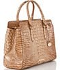 Color:Honey Brown - Image 4 - Melbourne Collection Honey Brown Finley Leather Carryall Satchel Tote Bag