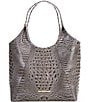 BRAHMIN Melbourne Collection Iona Charcoal Tote Bag, Color:Charcoal - Image 1