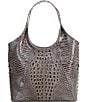 BRAHMIN Melbourne Collection Iona Charcoal Tote Bag, Color:Charcoal - Image 2