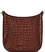 BRAHMIN Melbourne Collection Leia Crossbody Bag, Color:Pecan - Image 2