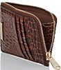 BRAHMIN Melbourne Collection Lennon Credit Card Wallet, Color:Pecan - Image 4