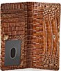 BRAHMIN Melbourne Collection Luggage Brown Ady Crocodile-Embossed Wallet, Color:Luggage Brown - Image 3