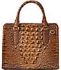 BRAHMIN Melbourne Collection Luggage Brown Cami Satchel Bag, Color:Luggage Brown - Image 2