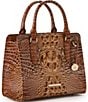 BRAHMIN Melbourne Collection Luggage Brown Cami Satchel Bag, Color:Luggage Brown - Image 4