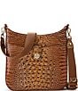 BRAHMIN Melbourne Collection Luggage Brown Leia Crossbody Bag, Color:Luggage Brown - Image 1