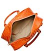 Color:Mandarin Orange - Image 3 - Melbourne Collection Mandarin Orange Marissa Satchel Bag