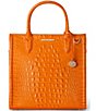 BRAHMIN Melbourne Collection Mango Orange Caroline Satchel Bag, Color:Mango Orange - Image 1