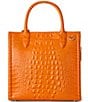 BRAHMIN Melbourne Collection Mango Orange Caroline Satchel Bag, Color:Mango Orange - Image 2