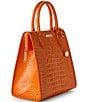 BRAHMIN Melbourne Collection Mango Orange Caroline Satchel Bag, Color:Mango Orange - Image 4