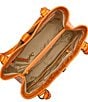 BRAHMIN Melbourne Collection Mango Orange Fiora Bucket Bag, Color:Mango Orange - Image 3