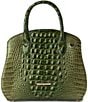 BRAHMIN Melbourne Collection Matcha Green Rosetta Satchel Bag, Color:Matcha Green - Image 1