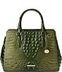 BRAHMIN Melbourne Collection Matcha Green Small Finley Carryall Satchel Bag, Color:Matcha Green - Image 1